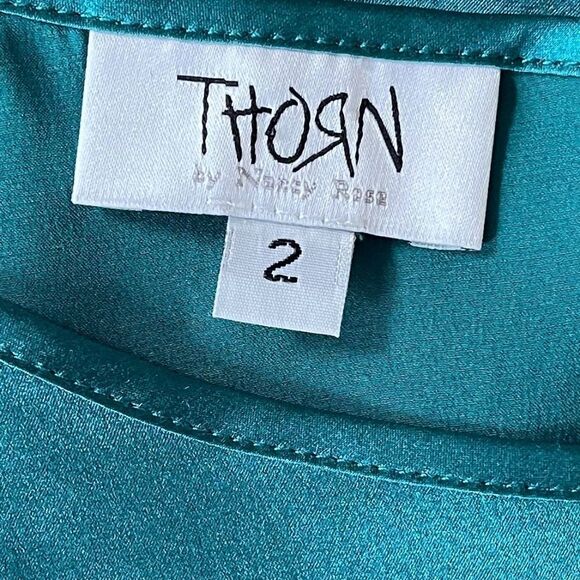 THORN Silk Shift Mini Dress - Picture 7 of 9